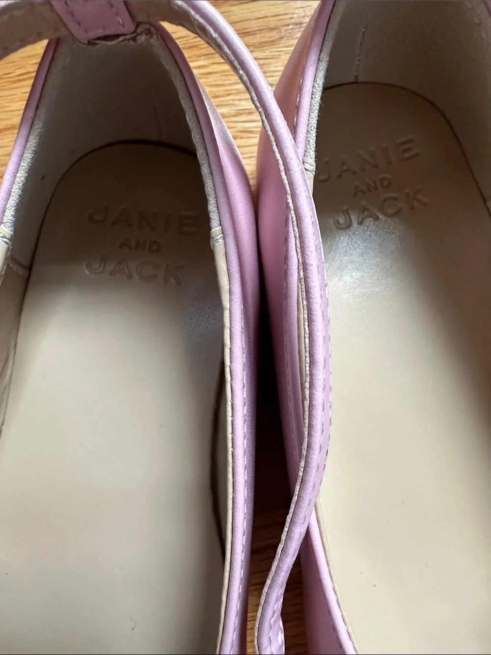 Janie and Jack Dusty Pink Ankle Strap Ballet Flats
